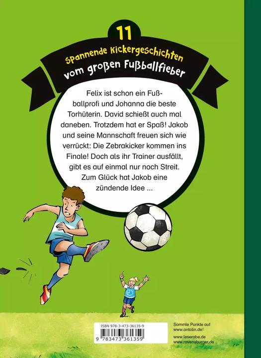 Produktbild Ravensburger Die schönsten Leseraben-Fussballgeschichten (Deutsch, Jan Sasse, Fabian Lenk, Leopé, Heribert Schulmeyer, Manfred Mai, Heike Wiechmann, 2019)