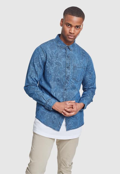 Immagine prodotto Urban Classics Camicia di jeans stampata Paisley (S)