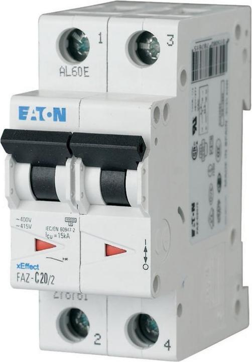 Actual product image Eaton Miniature circuit breaker, 12 A, 2p, 278780