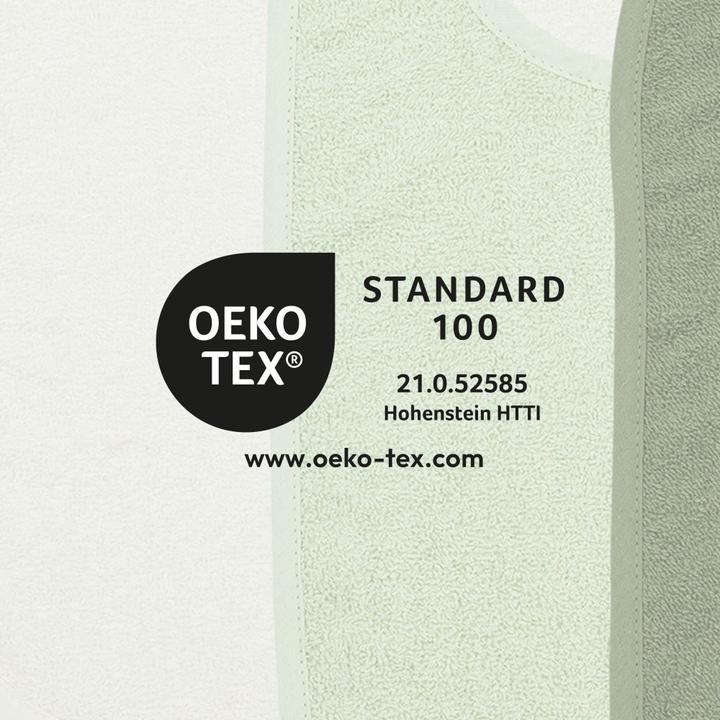 Actual product image Meyco Bib 3P bads.met klittenb. offw/soft green/forestgreen