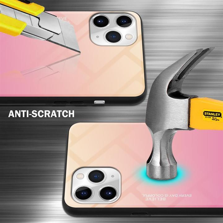 Produktbild Cadorabo TPU 2 Farben Glas Cover (Apple iPhone 11 Pro)