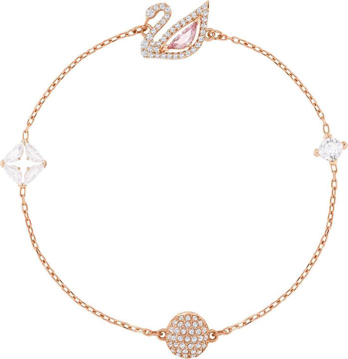 Swarovski Dazzling Swan Armband (18 cm, Edelstahl)