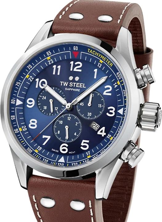 Immagine prodotto TW-Steel Acciaio SVS201 Volante Swiss Chronograaf 48mm (Cronografo, 48 mm)