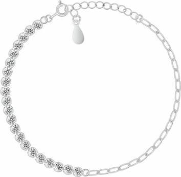 Actual product image Brilio Silver - Elegant bronze bracelet with zircons BRC157R