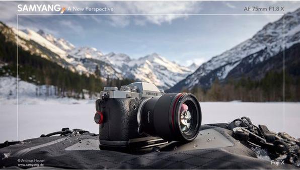Actual product image Samyang AF 75mm F1,8 Fuji X (Fujifilm X, APS-C / DX)
