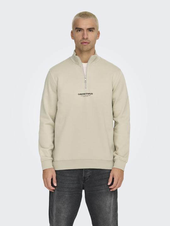 Actual product image Only & Sons Onscurated Reg Half Zip Sweat Noos (S)