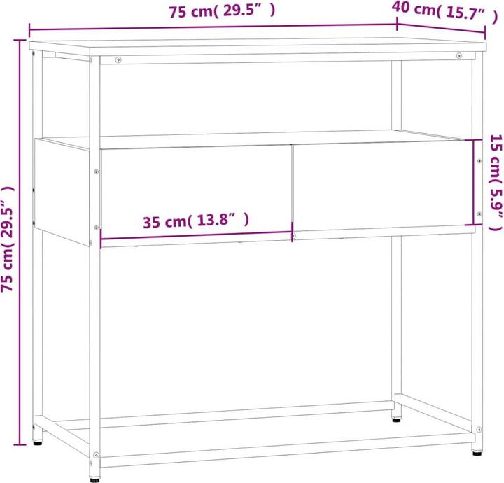Image du produit VidaXL Gina (75 x 40 x 40 x 75 cm)