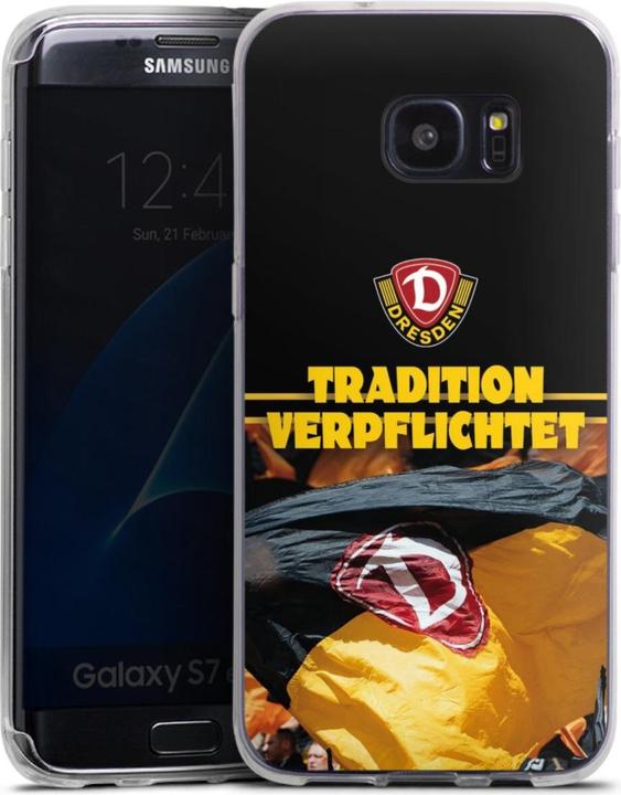 Produktbild DeinDesign Silikon Hülle für Samsung Galaxy S7 Edge Handyhülle Case Smartphone Schutzhülle Fanartikel SG (Samsung Galaxy S7 Edge)