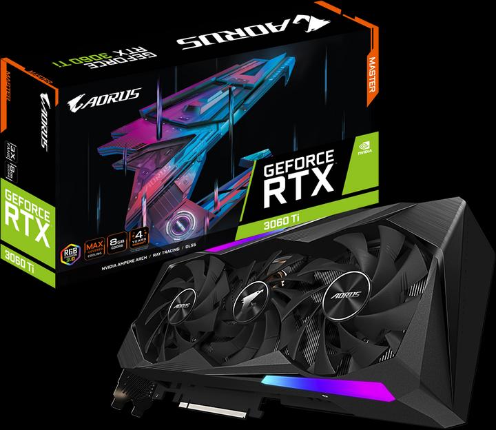 Produktbild Gigabyte GeForce AORUS RTX 3060 Ti Master (8 GB)