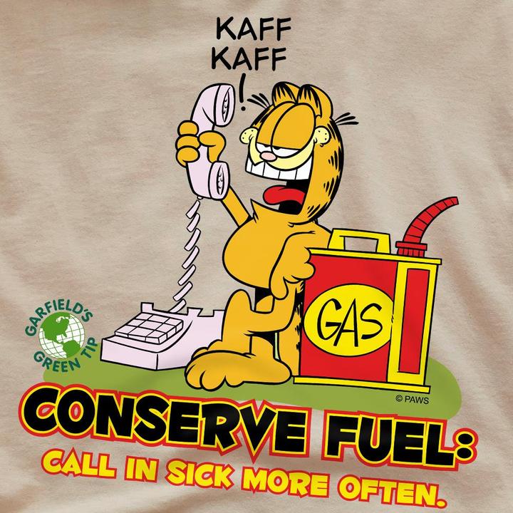 Immagine prodotto Garfield Call In Sick Maglietta Uomo (L)