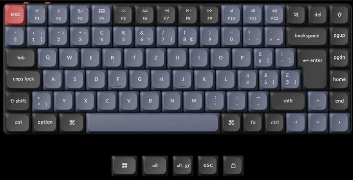Immagine prodotto Keychron K3 Pro (CH, Senza fili, Cablato)