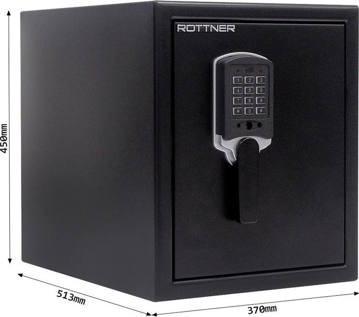 Produktbild Rottner Feuerschutztresor FIRE DATA 40 Elektronikschloss (25.79 l)