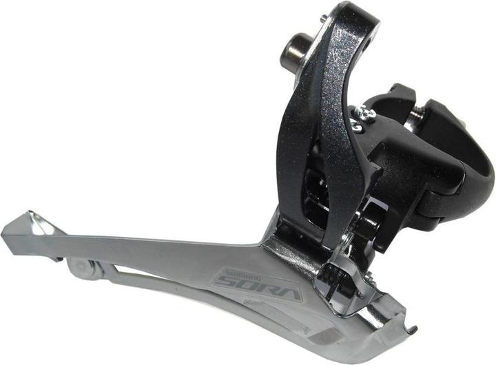 Actual product image Shimano Sora FD-R3000 front derailleur clamp high 2x9 down pull