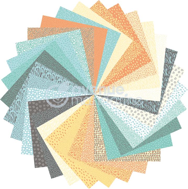 Image du produit Avenue Mandarine Assortiment de papier à plier "Animaux", 60 feuilles, feuille d'autocollants incluse (70 g/m², 60 x)