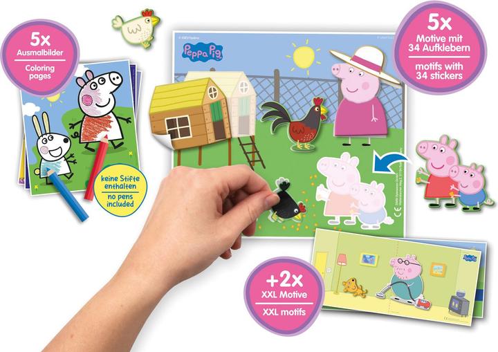 Produktbild Lena Klebe mit mir Peppa Pig, Faltschachtel