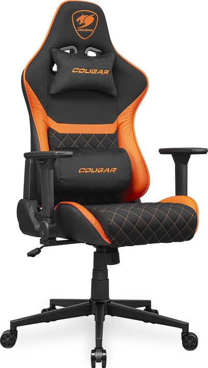 Actual product image Cougar Armor One V2 F gaming chair, PVC/fabric, black/orange