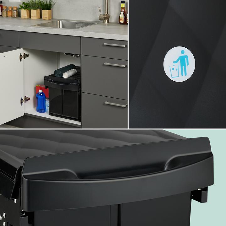 Image du produit Relaxdays Poubelle-encastrable-cuisine