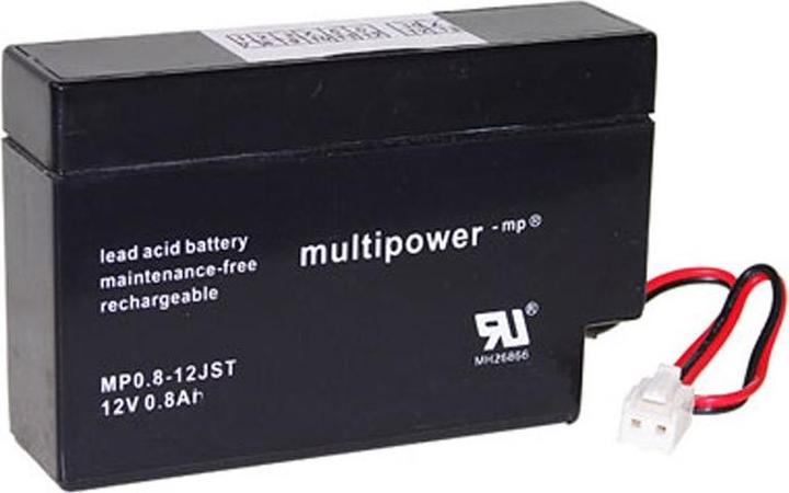 Actual product image Multipower MP0,8-12 Blei-Akku mit JST Stecker, MP0.8-12S (12V)