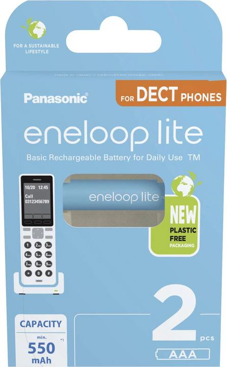 Panasonic eneloop Lite DECT (2 pcs, AAA, 550 mAh)