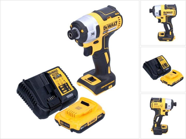 Produktbild DeWalt DCF 887 D1 Akku Schlagschrauber 18 V 205 Nm 1/4" Brushless + 1x Akku 2,0 Ah + Ladegerät (Akkubetrieb)