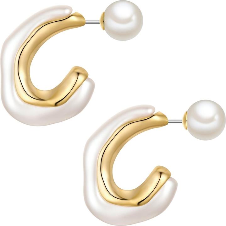 Image du produit Yokoamii Boucles d'oreilles femmes en alliage de métal - 36106 (Alliage métallique)