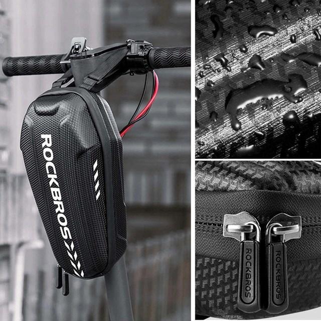 Actual product image Rockbros B62-1 bicycle bag for handlebar or frame 3 l - black (3 l, Frame bag, Handlebar bag)