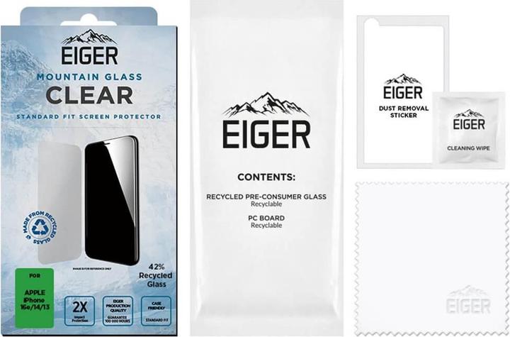 Produktbild Eiger Mountain Glass Clear (1 Stück, Apple iPhone SE (3rd Gen), Apple iPhone 14, Apple iPhone 13)