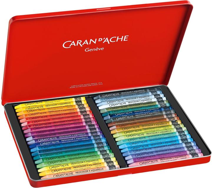 Image du produit Caran d'Ache Neocolor II Aquarelle Metallschachtel (Multicolore, 40 x)