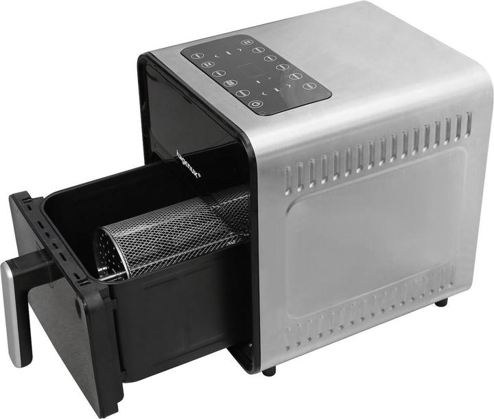 Image du produit hagenuk Heissluftfritteuse mit Edelstahl-Drehkorb, 1650 Watt, 8 Liter (Prise UE)