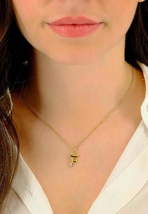 Image du produit Muau Lettre (750, Or blanc, Or jaune 18 carats)