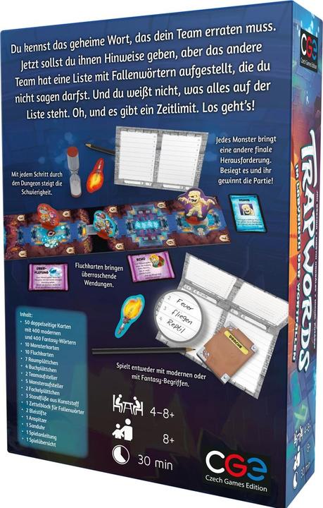 Actual product image Czech games edition Trapwords (German)