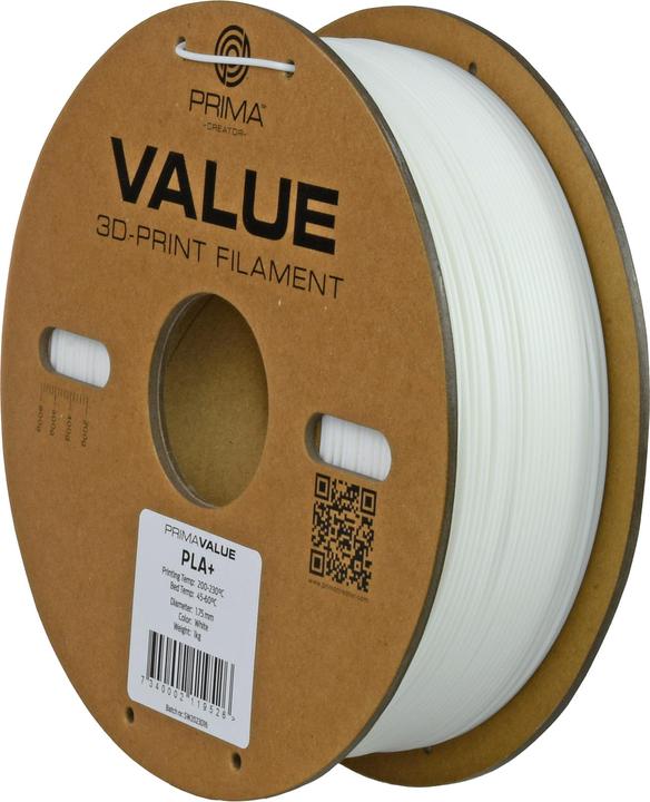 Produktbild Prima Creator PrimaValue PLA+ (PLA, 1.75 mm, 1320 g, Weiss)