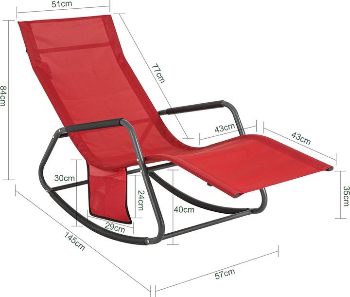 Actual product image SoBuy Garden lounger (57 cm)