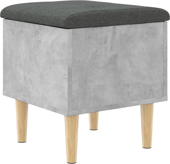 Produktbild VidaXL Sitzbank mit Stauraum Betongrau 42x42x46 cm (42 cm)
