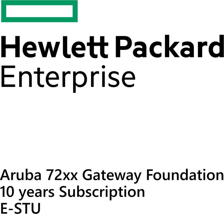 HPE E Aruba 72xx Gateway, Foundation 10yr Subscription, E-STU (1 Geräte)