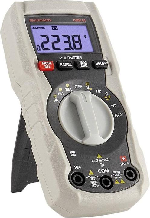 Actual product image Multimetrix DMM 54 Hand-held multimeter digital CAT III 600V Display (counts): 4000 (CAT III 600V)