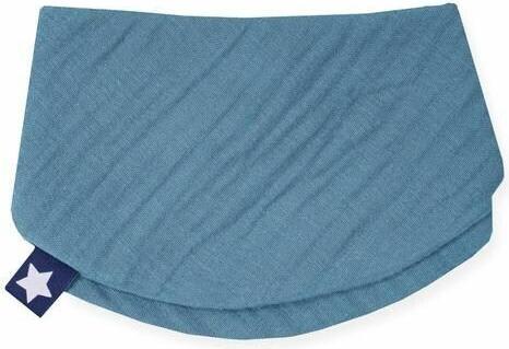 Julius Zöllner Scialle a triangolo in mussola blu (20 cm, 20 cm)