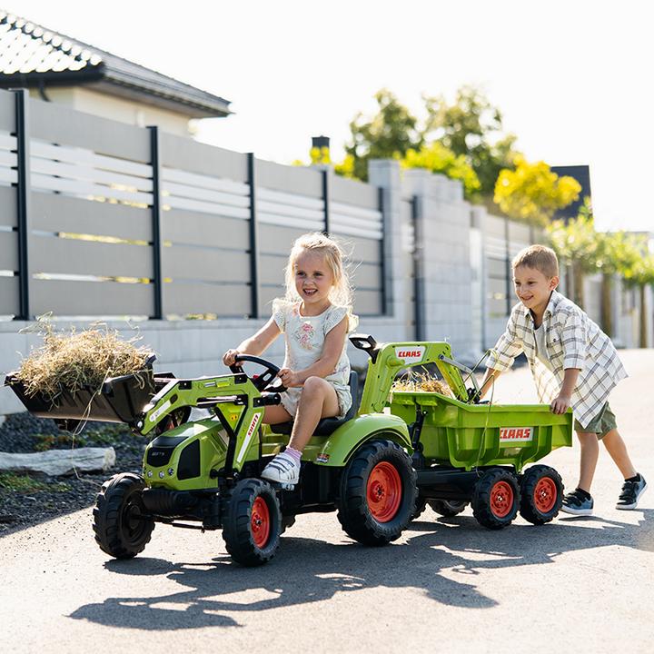 Actual product image Falk Toys Claas tractor + XL trailer