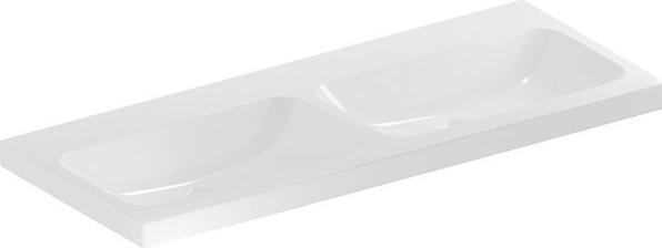 Produktbild Geberit iCon Light Doppelwaschtisch, 120 cm x 48 cm, ohne Hahnloch, ohne Überlauf,501838 (480 mm, 1200 mm)