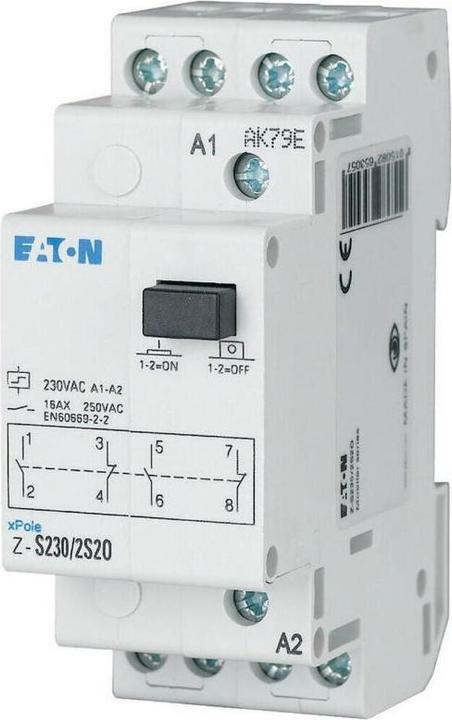 Produktbild Eaton Stromstossschalter, 24AC/12DC, 1W, 16A, 265545