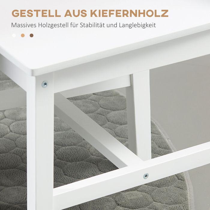Produktbild Swisshandel24 Esszimmerstuhl 4er Set, Kiefer, Weiss