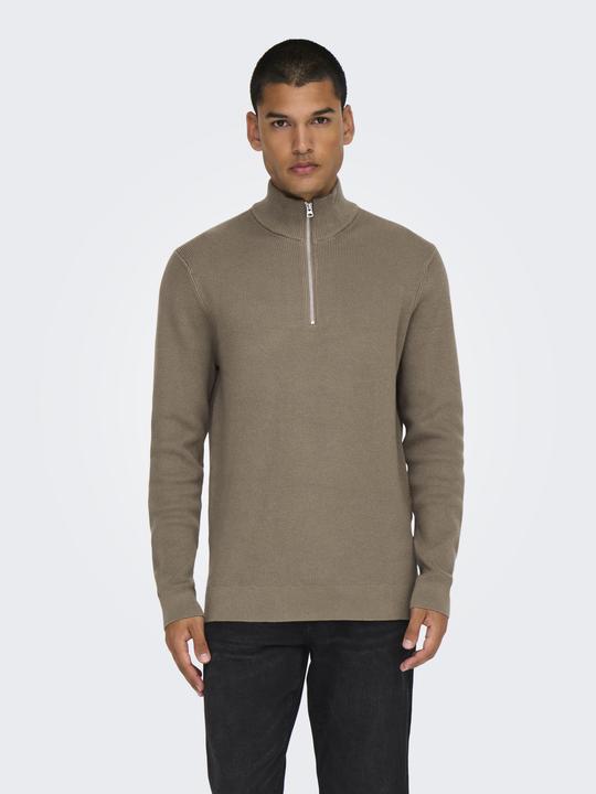 Produktbild Only & Sons Onsphil Reg 12 Struc Half Zip Knit Noos (XS)