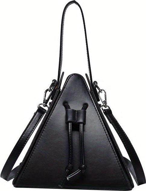 Immagine prodotto Only-Bags.Store Mini borsa con coulisse, borsa a tracolla in tinta unita, pochette in ecopelle