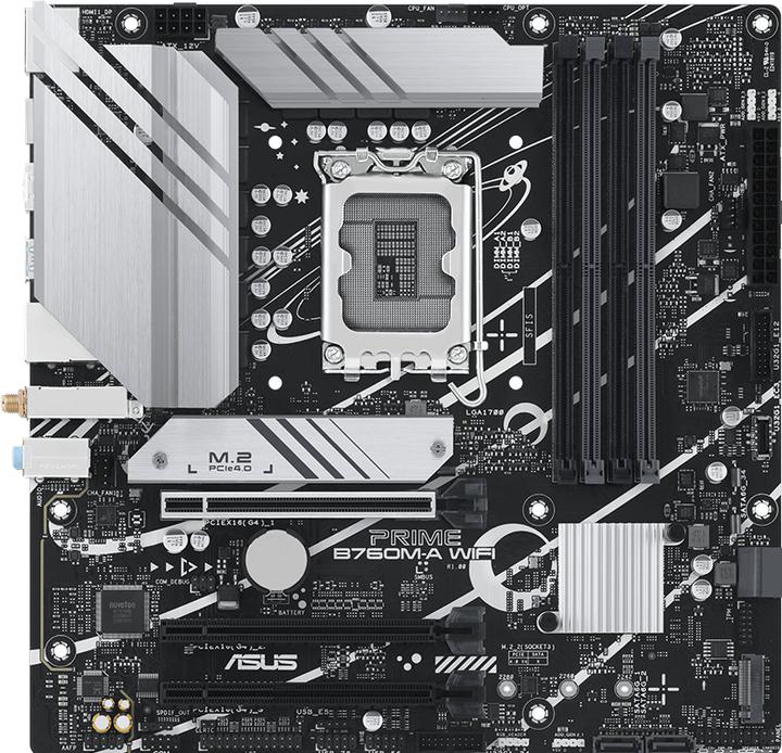 Productafbeelding ASUS MB ROG STRIX B760-A GAMING WIFI (Intel,1700,DDR5,ATX) (LGA 1700, Intel B760, ATX)