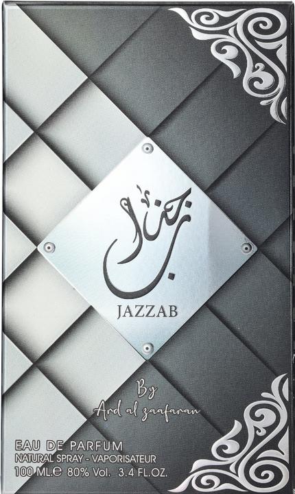 Actual product image Lattafa Perfumes ARD AL ZAAFARAN Jazzab Silver EDP spray 100ml (Eau de parfum, 100 ml)