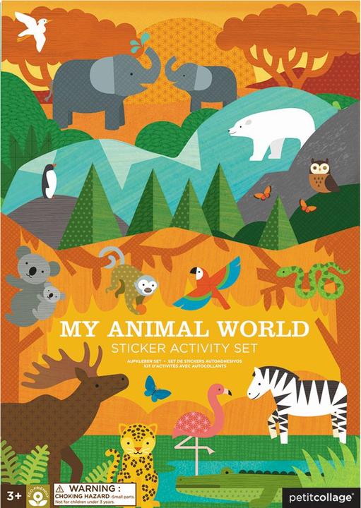 Actual product image Petitcollage Sticker Activity Set Animals