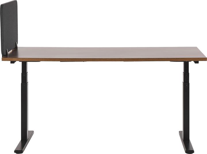 Produktbild Beliani Schreibtischtrennwand dunkelgrau 160 x 40 cm WALLY (160 x 40 cm)