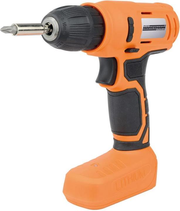 Produktbild Mannesmann 55-teilig Akkubohrschrauberset 8V inkl. Werkzeugsortiment (Akkubetrieb)