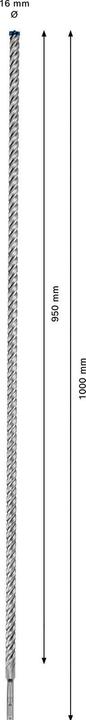 Produktbild Bosch Professional Zubehör EXPERT SDS plus-7X Hammerbohrer, 16 x 950 x 1000 mm (16 mm)