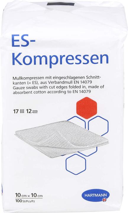 Produktbild ACA ES-KOMPRESSEN unsteril 10x10 cm 12fach, 100 St KOM